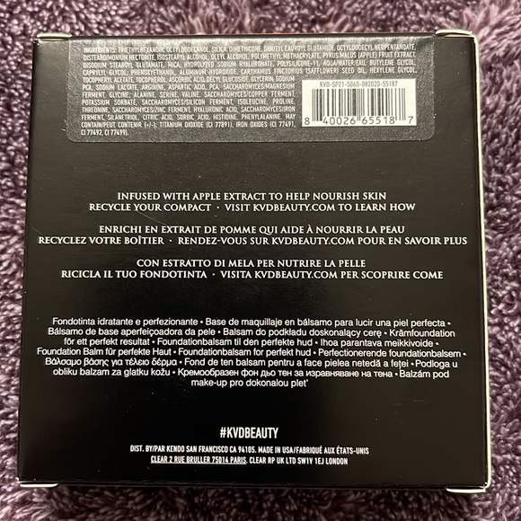 KVD Good Apple Light 024 Skin-Perfecting Foundation Balm - Picture 7 of 7